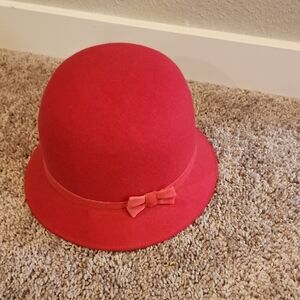 Kids Red Bowler Hat